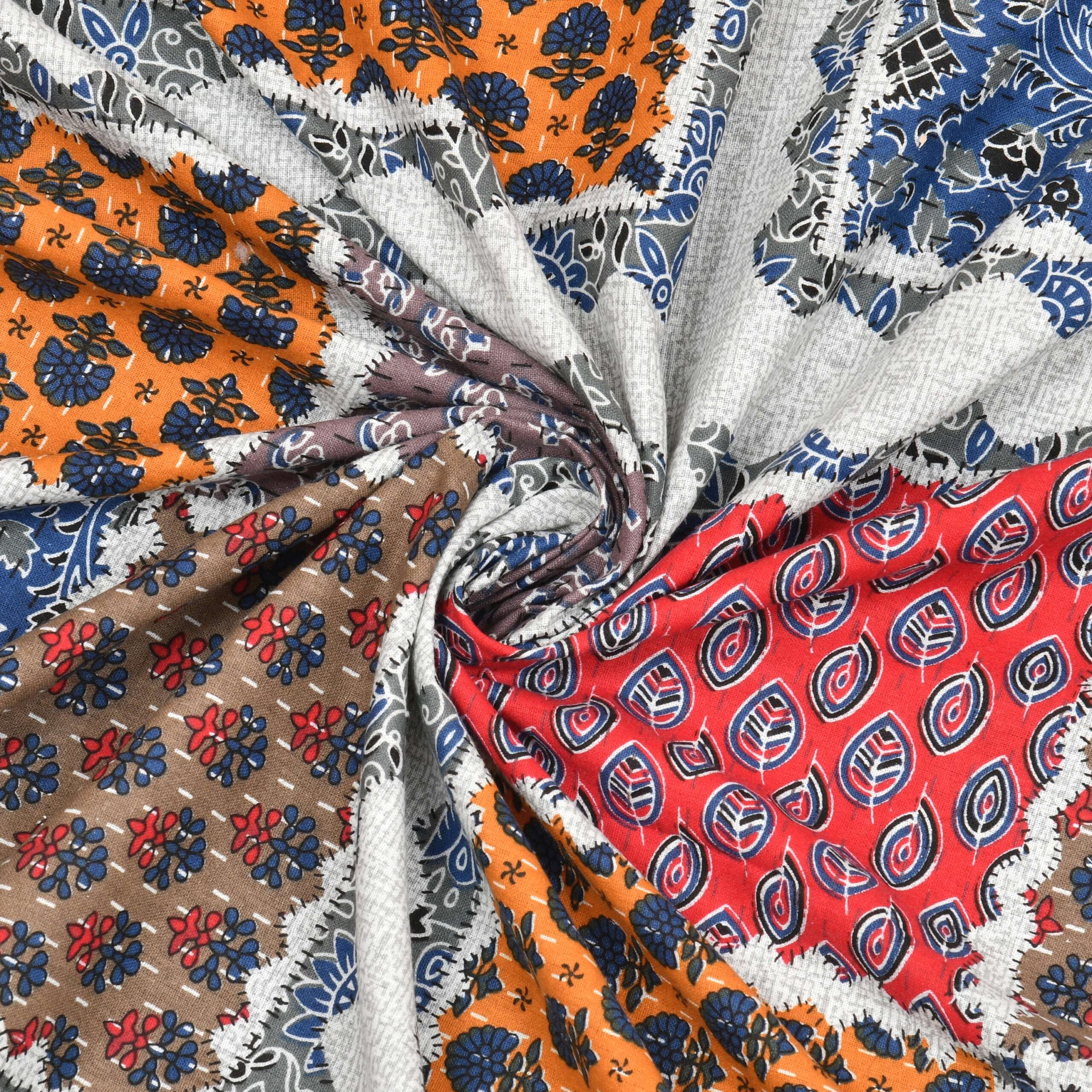 Rajasthani Traditionally Printed Cotton Doublebed Bedsheet With Pack of 2 Pillow Covers - Image 4