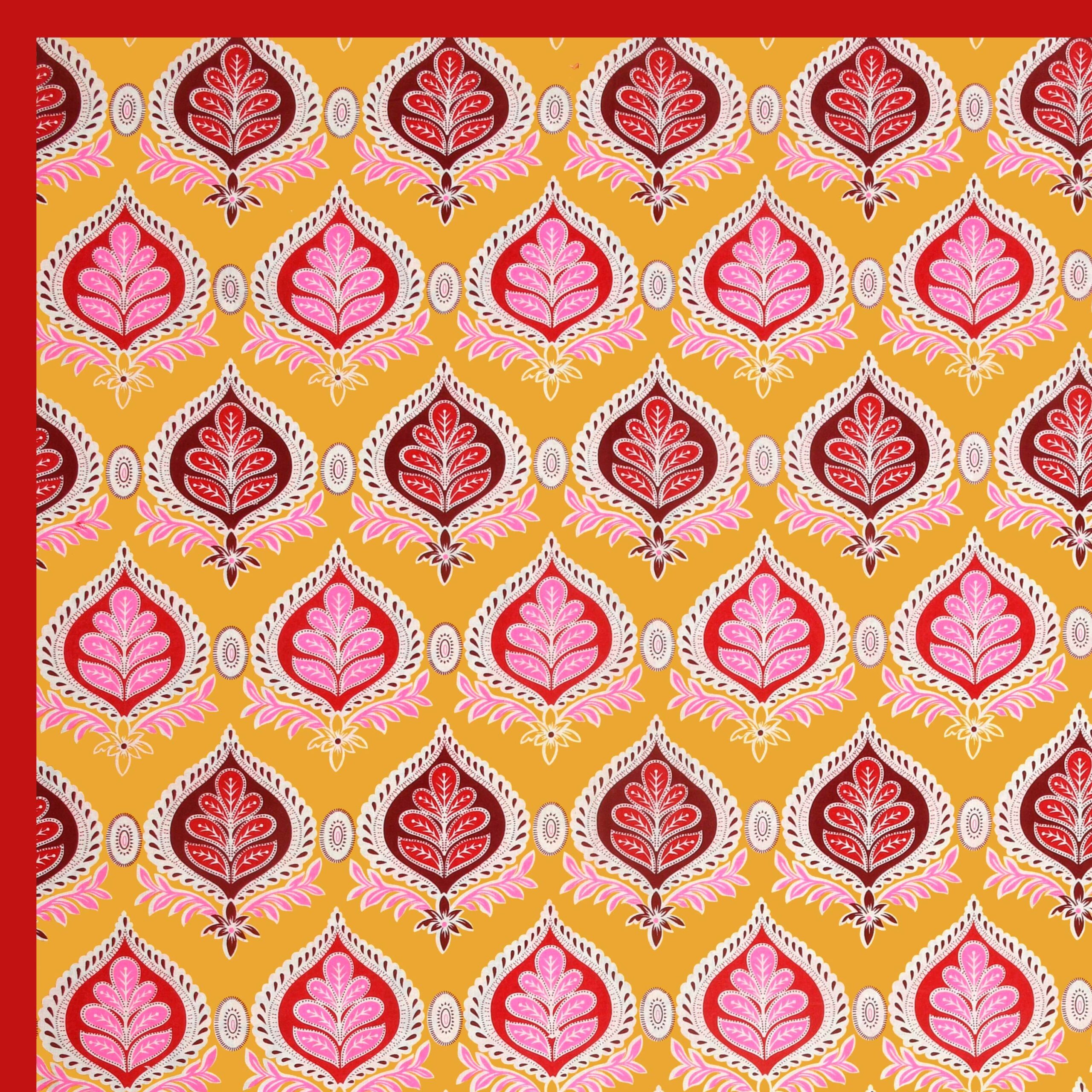 Rajasthani Traditionally Printed Cotton Doublebed Bedsheet With Pack of 2 Pillow Covers - Image 4