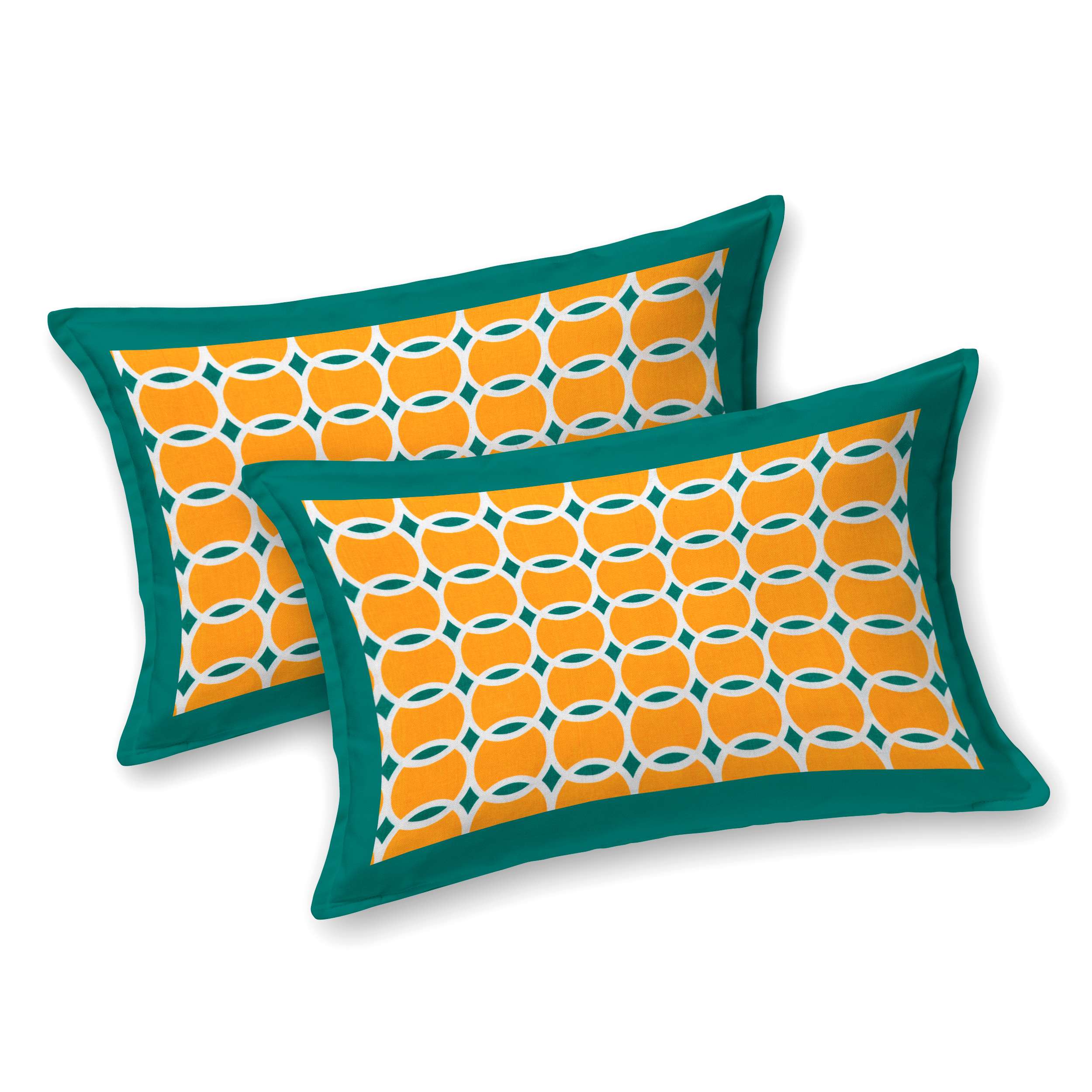 Rajasthani Traditionally Printed Cotton Doublebed Bedsheet With Pack of 2 Pillow Covers - Image 2